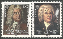 EU85-55c EUROPA CEPT 1985 Germany Johann Sebastian Bach Georg Friedrich Handel - Otros & Sin Clasificación