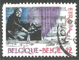 EU85-52a EUROPA CEPT 1985 Belgique Piano Hymne National Anthem Partition Music Sheet - Muziek