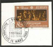 EU85-39b EUROPA CEPT 1985 Liechtenstein Painting Tableau Muses FD PJ - Used Stamps