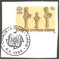 EU85-30b EUROPA CEPT 1985 Cyprus Chypre Musiciens Musicians FD PJ - Usados