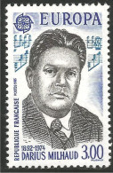 EU85-10b EUROPA CEPT 1985 France Darius Milhaud Partition Music Sheet MNH ** Neuf SC - Unused Stamps