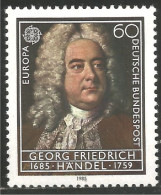 EU85-12 EUROPA CEPT 1985 Allemagne Georg Friedrich Handel MNH ** Neuf SC - Musik