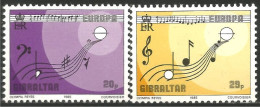 EU85-11 EUROPA CEPT 1985 Gibraltar Partition Music Sheet MNH ** Neuf SC - Music