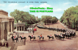 R421666 The Household Cavalry In Hyde Park. London. Valesque. Valentines. 1956 - Autres & Non Classés