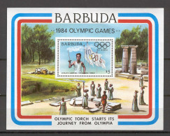 Barbuda 1984 Olympic Games - Olympic Torch MS MNH - Antigua And Barbuda (1981-...)