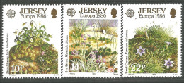 EU86-18b EUROPA CEPT 1986 Jersey Fleurs Flowers Blumen MNH ** Neuf SC - Jersey