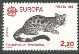 EU86-11a EUROPA CEPT 1986 France Genette MNH ** Neuf SC - 1986