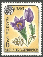 EU86-7c EUROPA CEPT 1986 Osterreich Fleur Flower Blume MNH ** Neuf SC - Autres & Non Classés