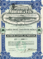 Éts. ABBELOOS &  FILS; Action De Capital (1927) - Textiles