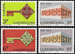 Luxembourg 1968/1969, Europa CEPT - 4 V. MNH - Sonstige & Ohne Zuordnung