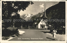 11769596 Kandersteg BE Dorfpartie Kirche Kandersteg - Autres & Non Classés