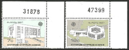 EU87-28 EUROPA-CEPT 1987 Chypre Cyprus Architecture Moderne MNH ** Neuf SC - 1987