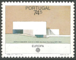 EU87-18b EUROPA-CEPT 1987 Portugal Architecture Moderne Banque Bank MNH ** Neuf SC - Coins