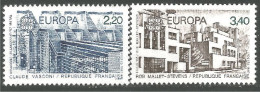 EU87-6b EUROPA-CEPT 1987 France Architecture MNH ** Neuf SC - Nuevos