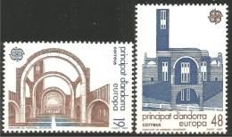 EU87-2 EUROPA-CEPT 1987 Andorra Meritxell Architecture MNH ** Neuf SC - Kerken En Kathedralen