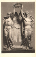 SCULPTURES, FINE ARTS, ANGELS, ROME, ITALY, POSTCARD - Skulpturen