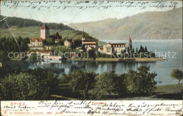 11769396 Spiez BE Am Thunersee Mit Schloss Und Kirche Spiez - Autres & Non Classés