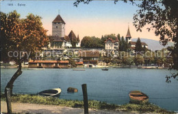 11769377 Spiez BE Seepartie Mit Schloss Und Kirche Spiez - Autres & Non Classés