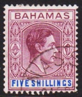 1938. BAHAMAS GEORG VI FIVE SHILLINGS.  (Michel 118) - JF546073 - Bahamas (1973-...)