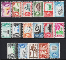 1956-1960. BRITISH SOLOMON ISLANDS. Elizabeth & Landscapes. Complete Set With 17 Stamps Nev... (Michel 81-97) - JF546086 - Iles Salomon (...-1978)