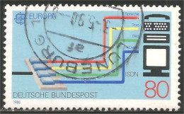 EU88-15b EUROPA-CEPT 1988 Germany Telephone Ordinateur Computer Communications - Telekom