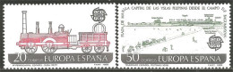 EU88-12b EUROPA-CEPT 1988 Spain Train Locomotive Zug Railway Treno MNH ** Neuf SC - Eisenbahnen