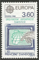 EU88-2a EUROPA-CEPT 1988 Andorre Ordinateur Computer Ordinador MNH ** Neuf SC - 1988