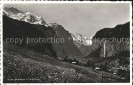 11769117 Lauterbrunnen BE Mit Staubbachfall Und Jungfrau Lauterbrunnen - Autres & Non Classés