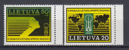 LITHUANIA 1991 Sport World Lithuanian Games MNH(**) Mi 482-483 #Lt1164 - Litauen