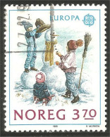 EU89-23d EUROPA-CEPT 1989 Norway Snowman Jeux Enfants Children Games Kinderspiele - Gebraucht