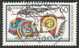 EU89-18a EUROPA-CEPT 1989 Germany Cerf-Volant Kite Jeux Enfants Children Games Kinderspiele - 1989