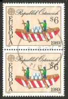 EU89-13 EUROPA-CEPT 1989 Austria Boat Bateau Jeux Enfants Children Games Kinderspiele - 1989