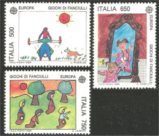 EU89-6 EUROPA-CEPT 1989 Italy Jeux Enfants Children Games Kinderspiele Dog Chien MNH ** Neuf SC - 1989