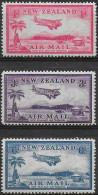 1935 New Zealand Airmail Bell Block Aerodrome 3v. MNH SG N. 570/72 - Otros & Sin Clasificación