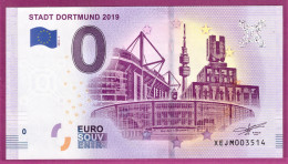 0-Euro XEJM 2019-1 STADT DORTMUND 2019 - Essais Privés / Non-officiels