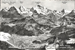 11762827 Interlaken BE Berner Oberland Mit Harderkulm Alpenpanorama Interlaken - Sonstige & Ohne Zuordnung
