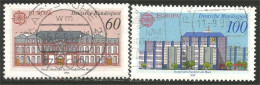 EU90-13b EUROPA-CEPT 1990 Germany KARLSRUHE Bureaux Postes Postal Houses - Altri & Non Classificati