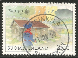 EU90-11a EUROPA-CEPT 1990 Finland RUOTSINKYLA Bureaux Postes Postal Houses - 1990