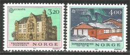 EU90-9 EUROPA-CEPT 1990 Norway Bureaux Postes Postal Houses MNH ** Neuf SC - 1990