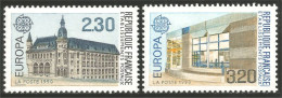 EU90-5b EUROPA-CEPT 1990 France Bureaux Postes Postal Houses MNH ** Neuf SC - Altri & Non Classificati