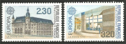 EU90-5a EUROPA-CEPT 1990 France Bureaux Postes Postal Houses MNH ** Neuf SC - 1990