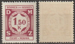 43/ Pof. SL 8, Striped Gum - Unused Stamps