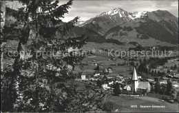 11762607 Saanen Ortsblick Mit Alpen Saanen - Other & Unclassified