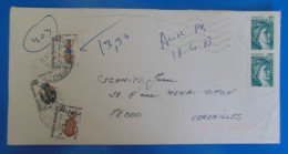 TIMBRES SUR LETTRE   -  TAXE  -  RECTO VERSO - 1960-.... Covers & Documents