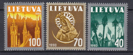 LITHUANIA 1991 National Symbols MNH(**) Mi 474-476 #Lt1170 - Lituanie