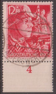 1945. GROSSDEUTSCHES REICH. SS-man. 12 + 38 Pf.__ Probably Cancelled To Order. DÜSSELDORF 20.... (Michel 910) - JF136197 - Used Stamps