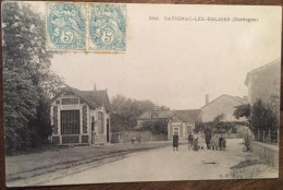 Cpa 24 Dordogne, SAVIGNAC LES EGLISES, Voies Ferrées, Animée, éd O.D.P 386, écrite En 1905 - Sonstige & Ohne Zuordnung