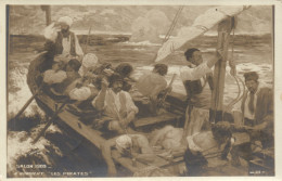 PAINTING, FINE ARTS, SALON 1909, A. HUMBERT, LES PIRATES, BOAT, FRANCE, POSTCARD - Paintings