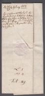 1813. ÖSTERREICH. Interesting Very Old Cover From 1813. Von Salzburg And Weak Line Cancel R 4 SALZBURG.  - JF414887 - Precursores