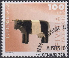 2013 Schweiz Pro Patria, Lichtensteig, ⵙ Zum:CH B324, Mi:CH 2297, Yt:CH 2221, Holz-Kuh - Used Stamps